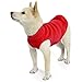 Gooby Stretch Fleece Vest Dog Sweater - Red, Medium - Warm Pullover Super Stretchy Fleece Dog Jacket for Small to Large Dogs