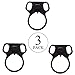 Ambidextrous Dual Round Loop Mount Slot Strap Latch Adapter by Freehawk (3Pcs)