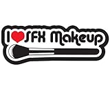 I Love SFX Makeup Black 5 inch Vinyl Decal