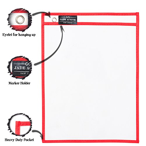 Dry Erase Pockets Sheet Protectors Reusable + Oversized Size 10 X