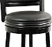 Boraam Augusta Counter Height Swivel Stool, 24-Inch, Black