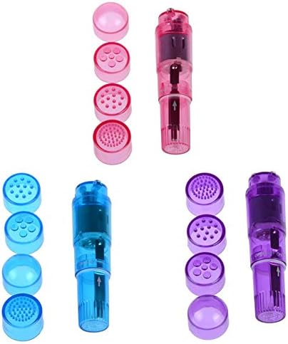 3PCS Portable Mini Beauty Facial Massagers Travel Massager Tool for Facial,Neck,Hand,Eyes (Blue+Purple+Pink)