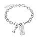 Luvalti “I Can” Pendant Bracelet - Best Motivational Gift - Weight Chain Pendant Bracelet
