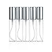 Elfenstal- NEW 6pcs Mini Clear 10ml 1/3OZ Atomizer Glass bottle Spray Refillable Fragrance Perfume Empty Scent Fine Mist Bottle Clean Cloth for Travel Party Portable Makeup Tool free Pipette