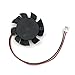 T124010DL For ASUS HD4550 HD5570 37mm DC12V 0.1A 2pin Graphics Card fan