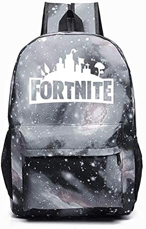 Wekonwn Gaming Backpack for Kids School Bag Bookbag Laptop Backpack Camping Outdoor for Boys and Girls (Grey)