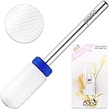 Pana Professional USA Ceramic White Smooth Top LARGE Barrel Bit Nail Drill (Grit: MEDIUM) 3/32