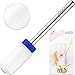 Pana Professional USA Ceramic White Smooth Top LARGE Barrel Bit Nail Drill (Grit: MEDIUM) 3/32