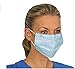 Jullynice, 50 disposable 3-layer surgical dust masks, universal size, hypoallergenic, latex-free, blue color