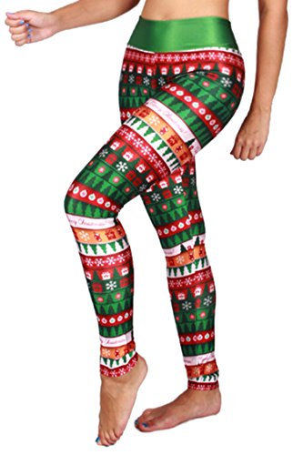 COCOLEGGINGS-Womens-3D-Digital-Print-Active-Yoga-Capri-Leggings-with-Designs