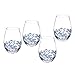Portmeirion Spode Stemless Glasses Blue Italian Glasses, Set of 4 (1624917)