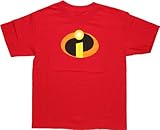 Disney Boys' Big Boys' the Incredibles T-Shirt, Red, MEDIUM
