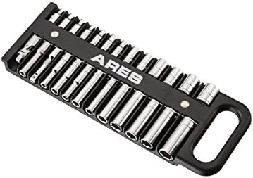 ARES 70218-26-Piece 1/4-Inch Drive Magnetic Socket Holder - Securely Holds 13 Standard and 13 Deep Sockets in Place - Organize Sockets up to 5/8-Inch or 14mm