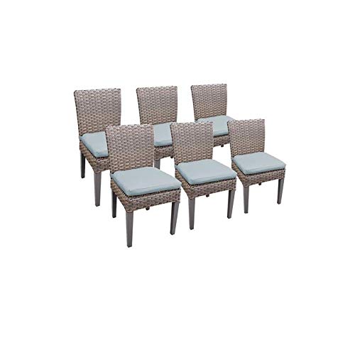 6 Oasis Armless Dining Chairs in Spa