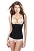 Charmian Women's Latex Underbust Waist Training Cincher Steel Boned Body Shaper Corset Vest Vest-Black Large