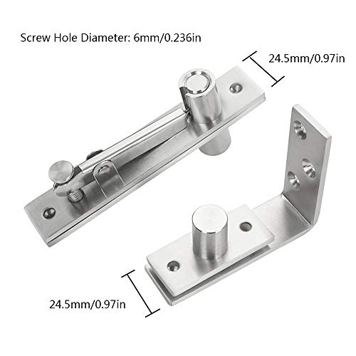 Alamic Door Pivot Hinges Heavy Duty Hinges for Doors Stainless Steel