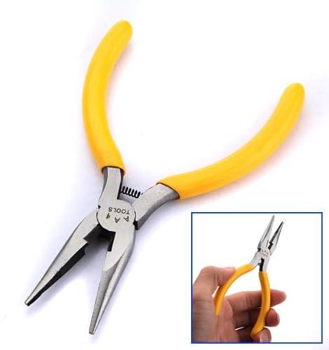Electrical Repair Tool Yellow Chain Nose Plier.