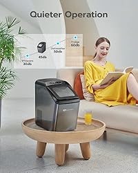 Nugget Ice Maker, Qualeben Countertop Ice Maker