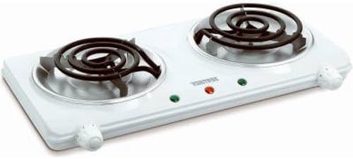Toastess THP-433 Electric Double-Coil Cooking Range, White by Toastess