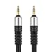 TNP Premium Gold Plated 3.5mm Audio Cable (50 Feet) - Male to Male AUX Auxiliary Stereo Headset Jack Adapter Wire Cord Plug Connector for iPhone iPod iPad, Android Smartphone Tablet, Home Car System