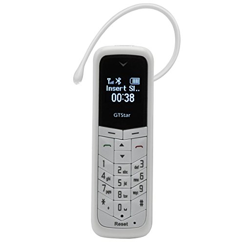 Bluetooth Mini Mobile Phones Supported Sim Card (White)