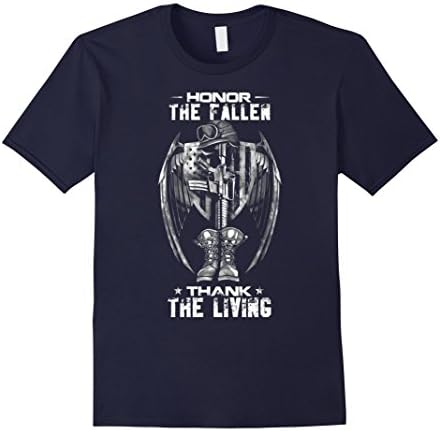 Mens Honor The Fallen - memorial day shirts XL Navy