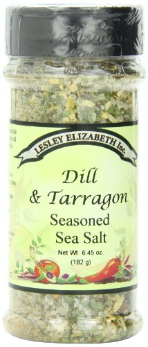 Lesley Elizabeth Seasoned Sea Salt, Dill and Tarragon, 6.45 Ounce
