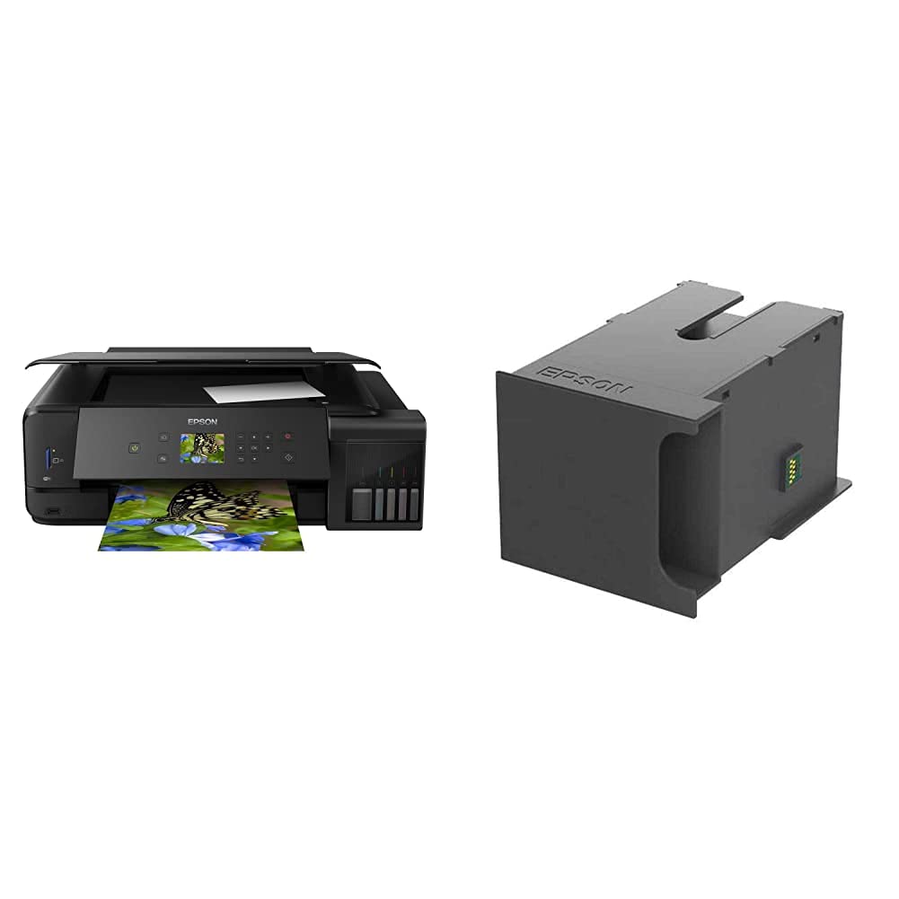 ایگرد | قیمت و خرید Epson EcoTank ET-7750 A3 Print/Scan/Copy Wi-Fi Photo  Printer, Black \u0026 C13T04D000 suitable for EWMB1/T04D0 Maintenance Kit
