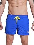 Neleus Men's Dry Fit Athletic Shorts with Pockets,802# Blue,USA S+,Tag L