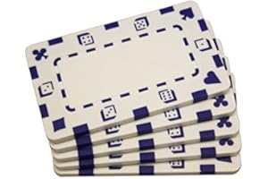 MRC Set of Five 3" X 1.75" Poker Plaques