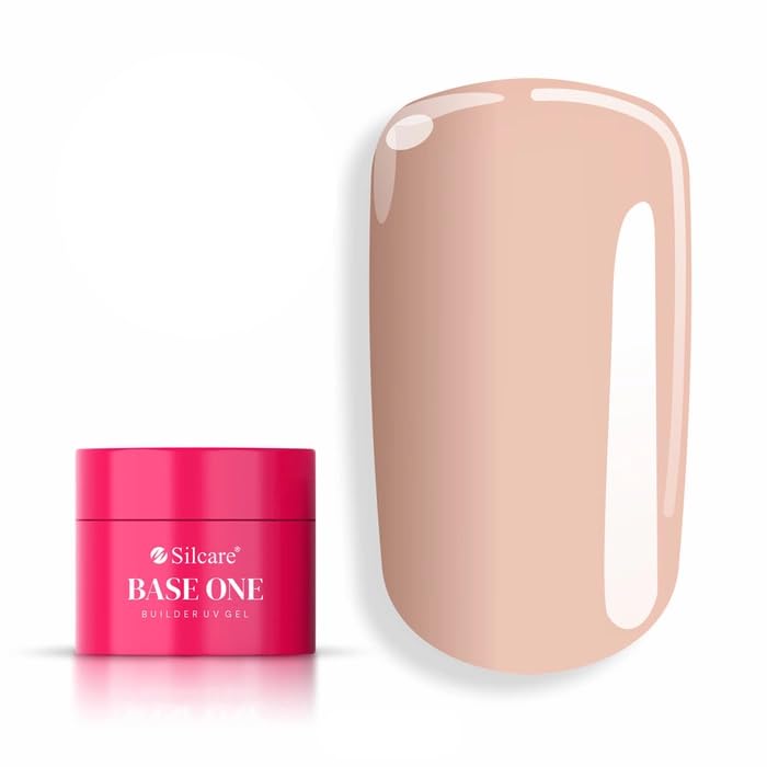 Silcare - Cover Dark Uv Gel 50g Very covering camouflage Builder Self-leveling builder medium density - Nail extensions, covers and refills - Cover Dark natural nude effect - 50 g