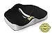 Memory Foam Seat Cushion with Handle: Ultra Comfortable for Orthopedic - Coccyx - Sciatica - Lower Back Pain - Tailbone - Fibromyalgia and Many Other Back Problems. BUY NOW!