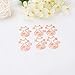 Kafly Shoppingmoon Cute Cat Paper Clips Metal Note Clips for Office School Wedding Decoration (Gold) Pack 12pcs.