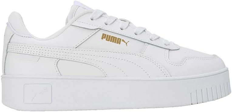 Damen Carina Street Sneaker, White White Gold, 38.5 EU