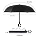 AmaGo Windproof Inverted Umbrella – UV Protection Double Layer Reverse Folding Long Self Standing Umbrella with C-Shape Handle for Car Rain Outdoor Travel(Sakura)