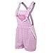 Littleforbig Short Overalls Shortalls - Babydoll Overalls Pink