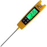 UEi PDT655 Differential Temperature Folding Pocket Thermometer, HVAC Digital Thermometer with Backlit Display and Magnetic Mount, Measures -58 to 572&deg;F