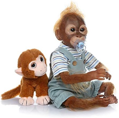 iCradle Reborn Baby Dolls 21''52cm reborn baby Monkey New 52CM handmade detailed paint Xmas Gift - Image 3