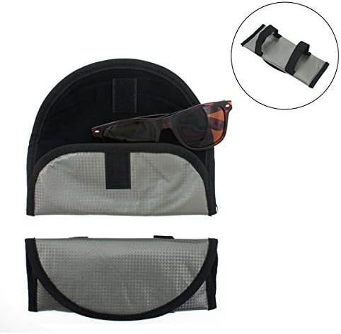 2 Visor Sunglasses Soft Protective Cases Holders -Easy Storage For Car Or Truck