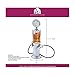 Wyndham House Bar Butler Antique Gas Pump Beverage Dispenser with 2 16 Ounce Containers, Silver