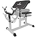 Titan Preacher Curl Station Seated Strength Training Bench Bicep Home Gym Fitness Equipment