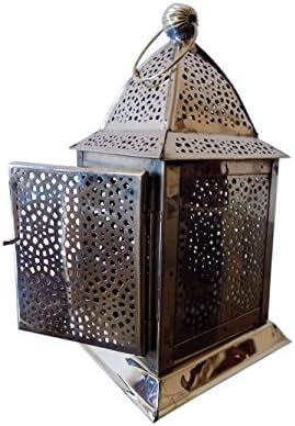 Antique Vinatge Look Brass Hanging Moroccan Votive Candle Lantern Home Garden