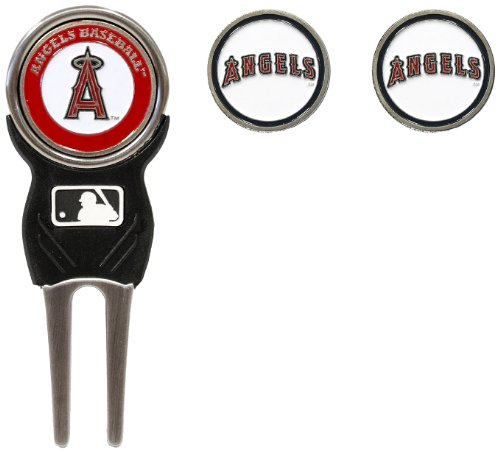 MLB Los Angeles Angels Divot Tool Pack With 3 Golf Ball Markers