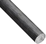 Nylon 6/6 Round Rod, Opaque Black, Meets ASTM D5989/UL94V2, 1/8