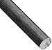 Nylon 6/6 Round Rod, Opaque Black, Meets ASTM D5989/UL94V2, 1/8