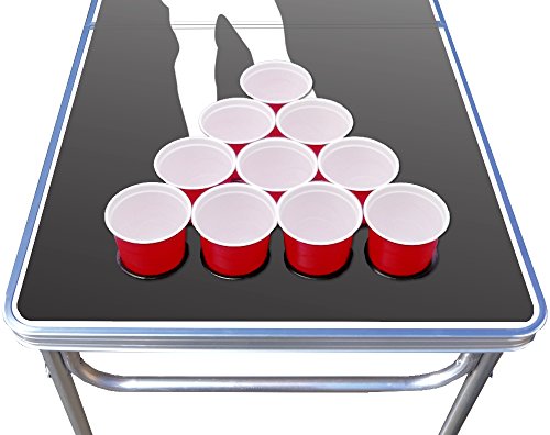 8-Foot Professional Beer Pong Table w/Cup Holes - Good n Bad Graphic - Thumbnail 3