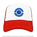 PopCrew Embroidered Team Trainer Hat for Anime Cosplay Costume, Trucker, Snapback Cap (Blue)