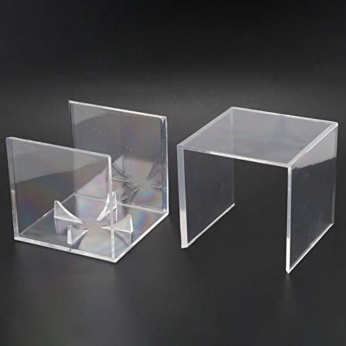 Ideal Swan Baseball Display Case, Acrylic Square Baseball Golf Tennis Ball Transparent Case Holder for Souvenir Storage Box Holder Protection Dust-Proof, Square - Thumbnail 5