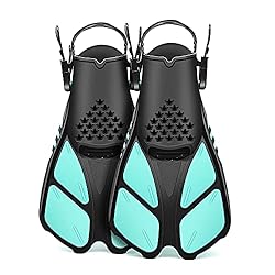 Swim Fins Open Heel, Adjustable and Light Diving