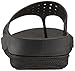 FitFlop Women's Ringer Welljelly Flip Flop, All Black, 9 M US